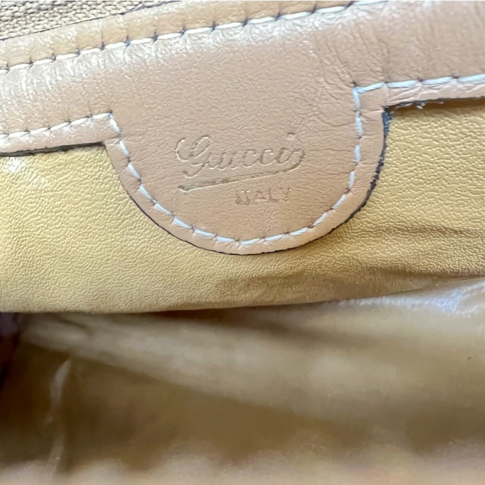Gucci • Authentic Vintage Micro Monogram GG Leather Boston Bag Handbag - Picture 11 of 11